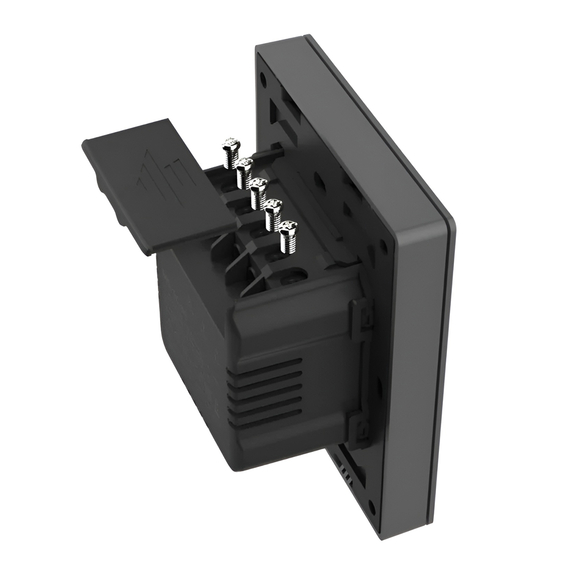 Întrerupător de perete inteligent Wi-Fi Sonoff SwitchMan M5 2-Gang (fir neutru), Dim Gray, 2 image