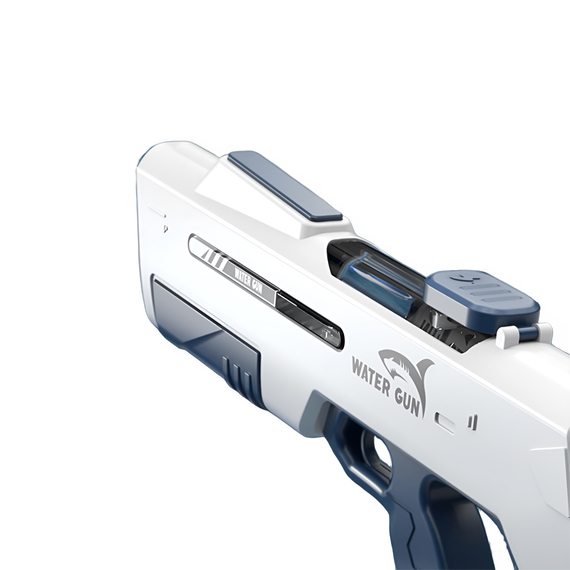 Pistol de apă electric reîncărcabil cu presiune, albastru, 2 image