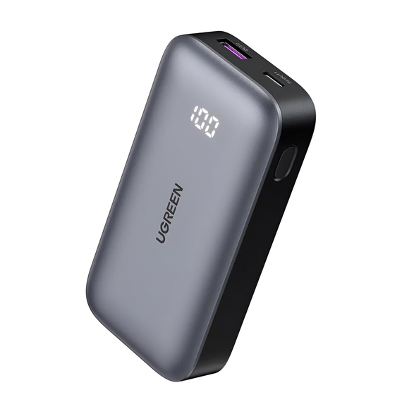 UGREEN Power Bank Încărcare rapidă bidirecțională 10000mAh, 30W, gri