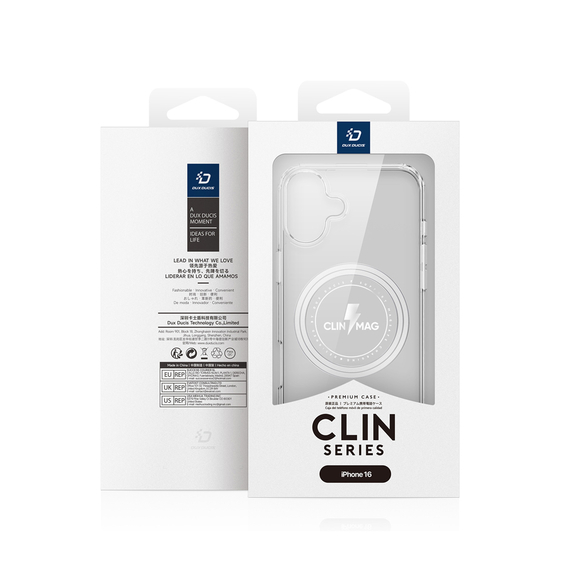 DUX DUCIS Carcasă TPU pentru iPhone 16 Clin cu MagSafe, transparentă, 2 image