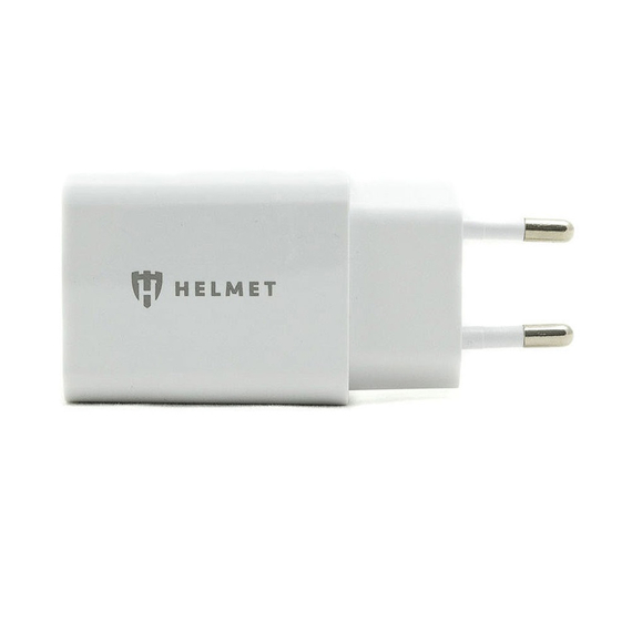 Încărcător de perete pentru cască 2xUSB 2.4A, alb
