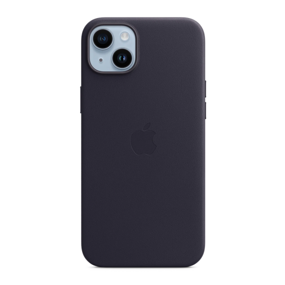 Husă originală din piele cu MagSafe pentru iPhone 15 Plus/14 Plus, Ink