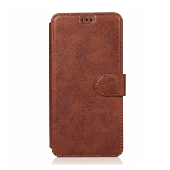 Carcasă pentru cască din piele TPU Nylon Samsung A10S, maro/roșu