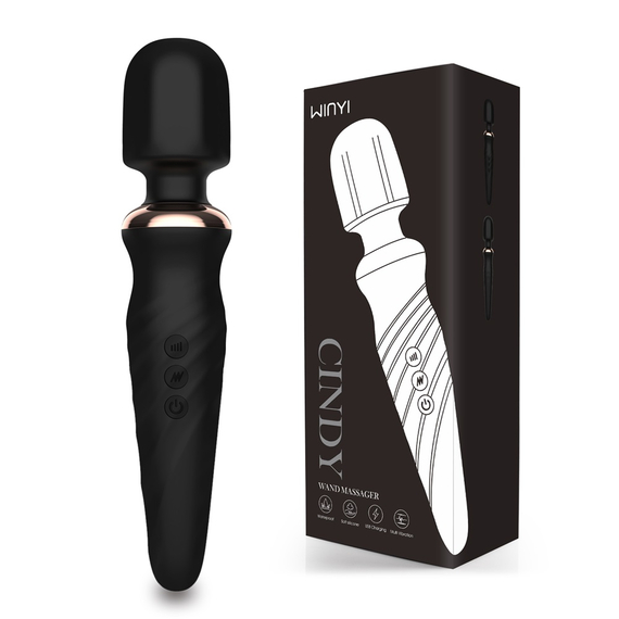 WINYI Cindy Wand Massager Vibrație IPX6 5 viteze, negru, 3 image