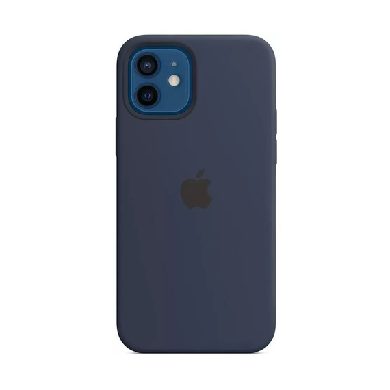 Husă pentru cască Liquid Silicone iPhone 12 Mini, albastru
