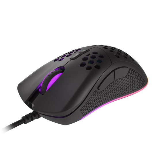 Genesis Mouse Krypton 555, 8000 DPI, Iluminat RGB, Cu Software, Negru, 2 image