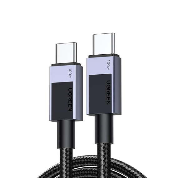 UGREEN Cable Type-C to Type-C 2m 480Mbps 5A 100W, Gray