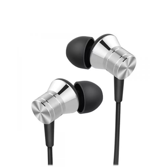 1More Căști intraauriculare Piston Fit 3.5 mm cu microfon E1009, argintiu