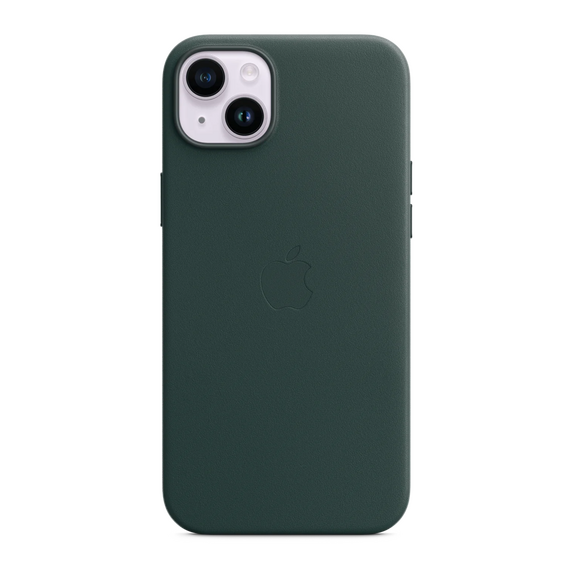 Husă originală din piele cu MagSafe pentru iPhone 15 Plus/14 Plus, Forest Green, 2 image