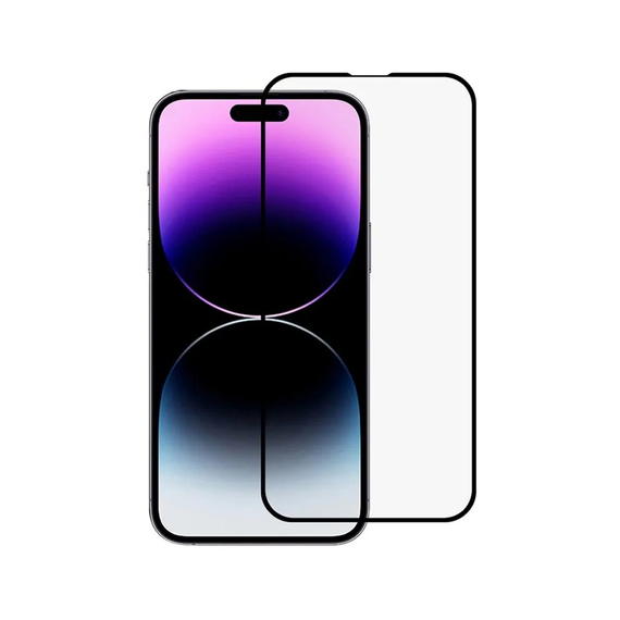Helmet Diamond Glass 5D iPhone 14 Pro Max, negru