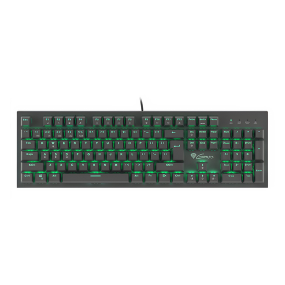 Genesis Mechanical Keyboard Thor 300, US Layout, Green Backlight, Blue Outemu Switch