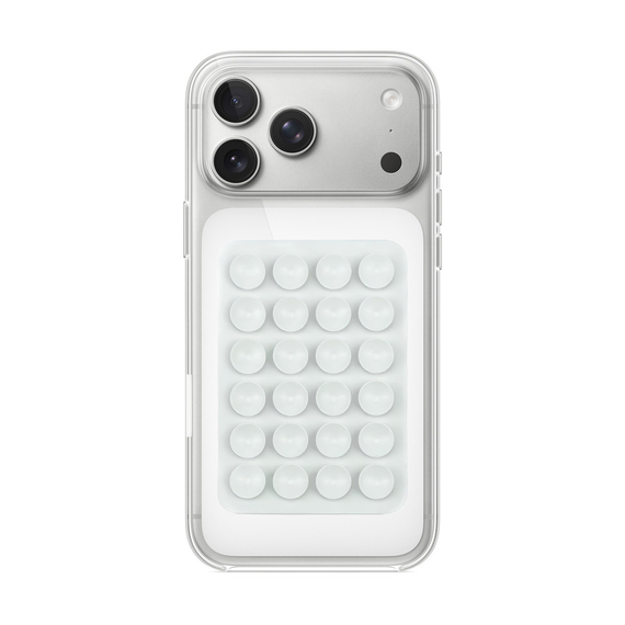 WOO Silicone Suction Cup Phone Mount Pad, 3M Adhesive, 24-Piece Backing, White