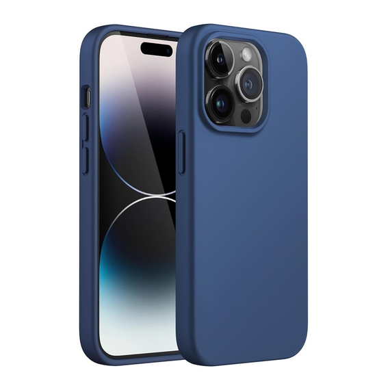 Helmet Case Silicone Soft Touch iPhone 14 Pro, Blue