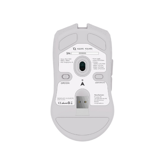 Aqirys Mouse POLARIS Wireless White, 2 image