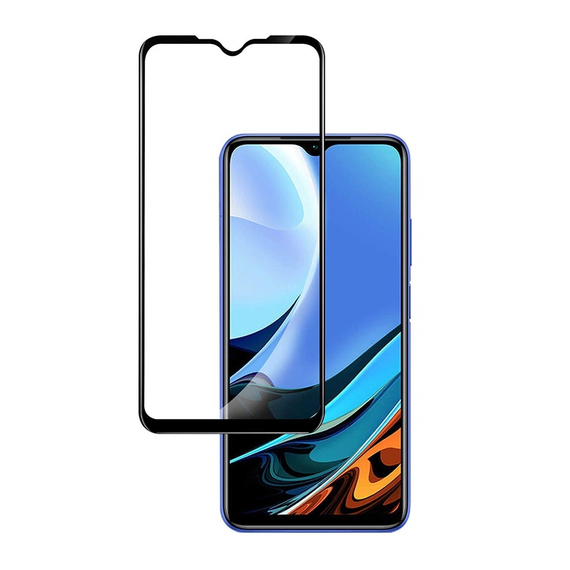 Helmet Diamond Glass 4D Xiaomi Redmi 9, Black, 2 image