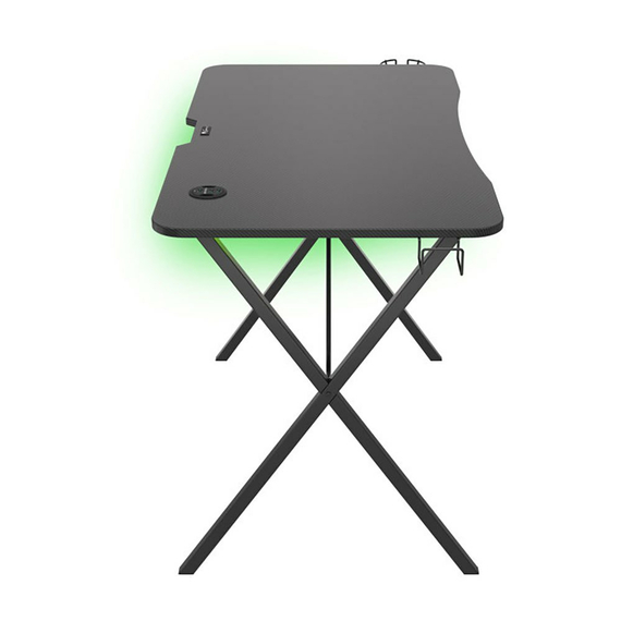 Genesis Desk Gaming Holm 200, RGB (Organizer cables, Cup holder, Headphone holder, USB Hub, 113x60x75cm), 2 image