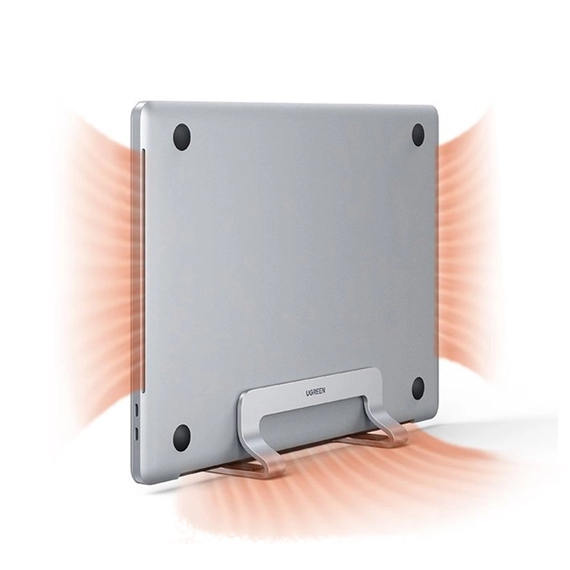 UGREEN Vertical Laptop Stand Aluminum Alloy LP258, Silver, 2 image