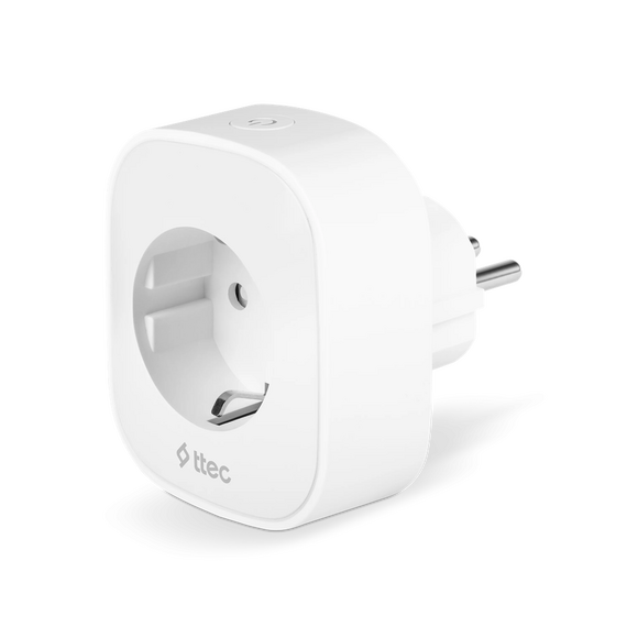 ttec Smart Plug Prizi 16A WiFi with Current Protection, White