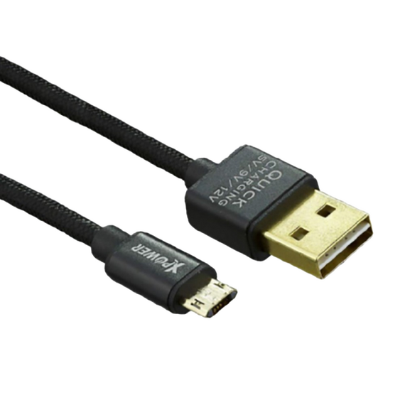 Cablu încărcare și sincronizare Xpower Micro cable Speed Cable, USB Type-A/micro-USB, 1,2m, Negru