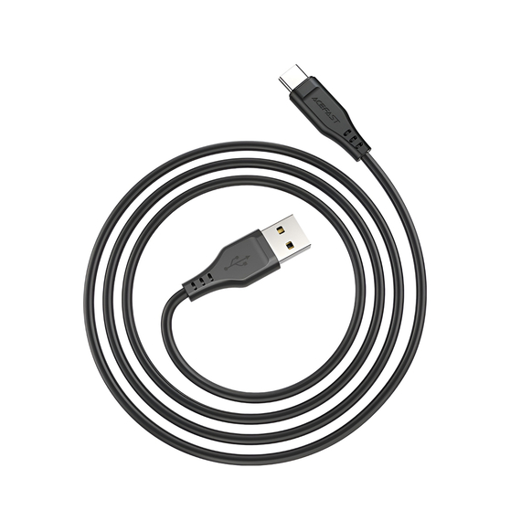 Acefast Cable USB to Type-C 3A 1.2m, Black, 2 image