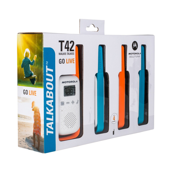 Motorola Walkie-Talkie TalkAbout T42, Quad, 16 Channels, 4km, 2 image