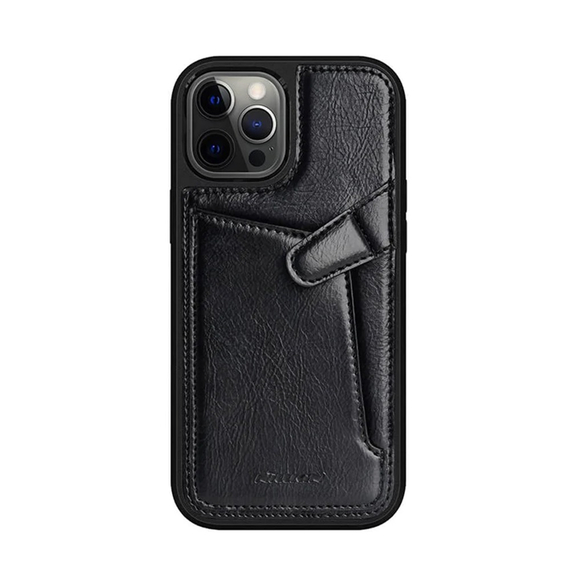 Nillkin Case Leather iPhone 12/ 12 Pro Aoge, Black