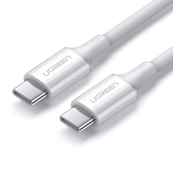UGREEN Cable Type-C 2.0 to Type-C 2.0 5A 100W 1M, White | US300, 2 image