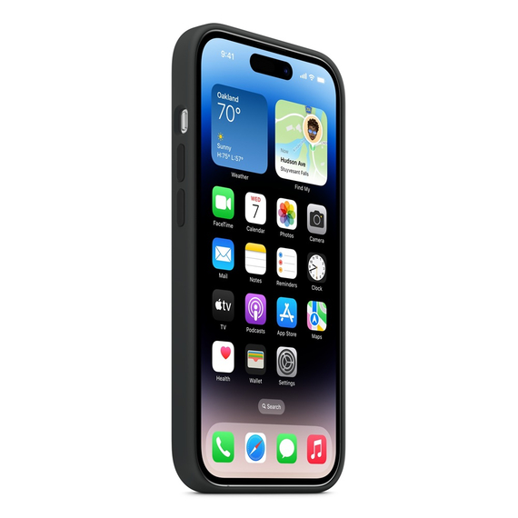 Case Original Silicone with MagSafe for iPhone 14 Pro, Midnight, 2 image
