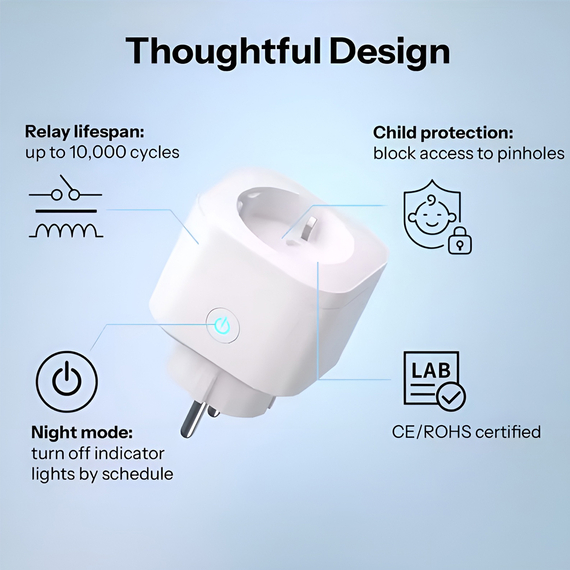 Sonoff Matter Over Wi-Fi  Smart Plug S61s 16A, 2 image