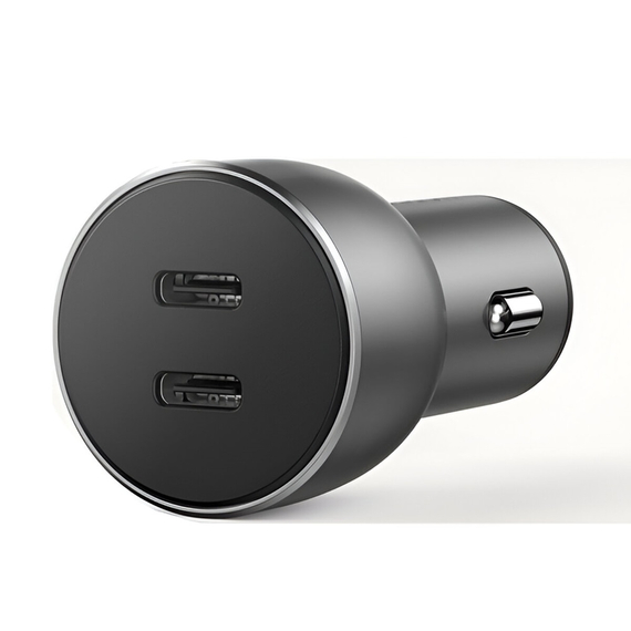 UGREEN Car Charger 1*Type-C+1*Type-C Aluminum 3A 53W, Grey, 2 image