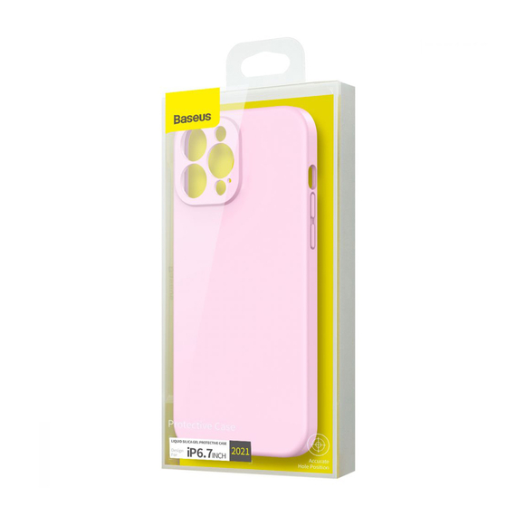 Baseus Case Liquid Silica Gel Protective iPhone 13 Pro Max, Pink, 2 image