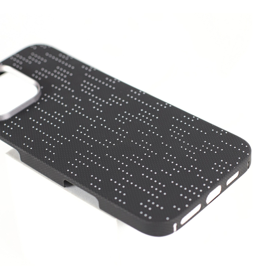 VANTA Case Carbon Silkscreen Fleck Magsafe for iPhone 16 Pro Max, Galaxy White, 2 image