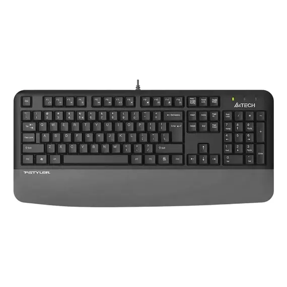 Keyboard A4Tech FK20, Fstyler FN Multimedia Wired Keyboard( US+RU+RO ), Gray