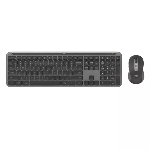 Set Tastatură + Mouse Logitech MK950, Fără fir, Grafit