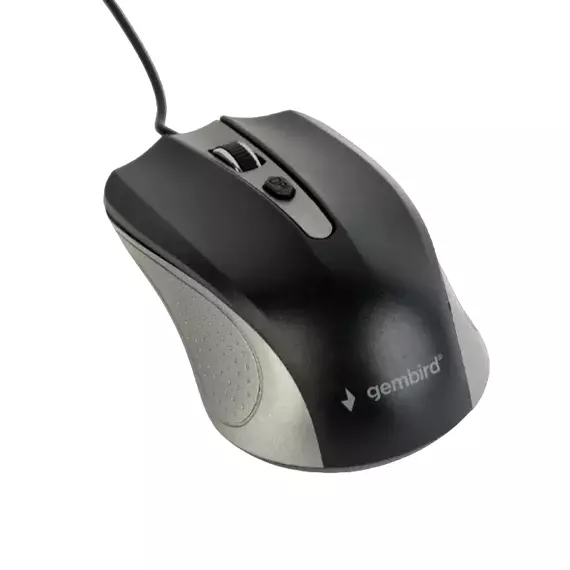 Mouse Gembird MUS-4B-01, Negru/Gri