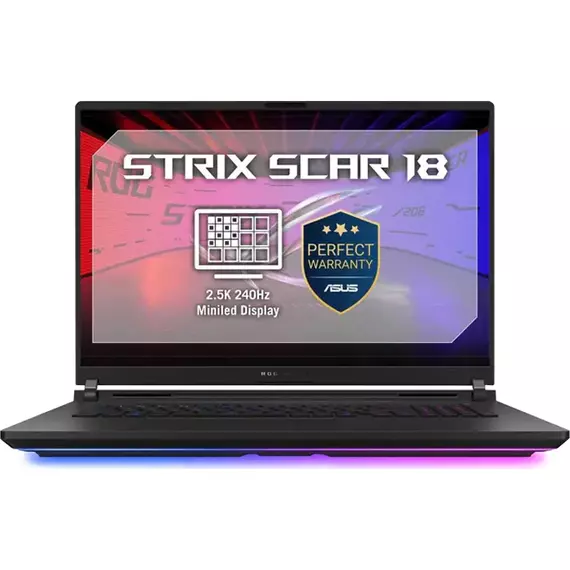 Laptop Gaming 18" ASUS ROG Strix SCAR 18 G835LXG, Off Black, Intel Core Ultra 9 290HX Plus, 64GB/2048GB, Windows 11 Home