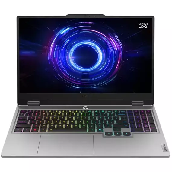 Laptop Gaming 15,6" Lenovo LOQ 15IRX10, Luna Grey, Intel Core i7-13645HX, 16GB/512GB, Fără SO