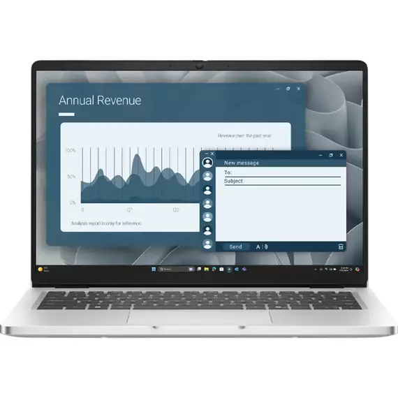Laptop Business 14" DELL Pro 14 PC14255, Platinum Silver, AMD Ryzen AI 7 350, 16GB/512GB, Windows 11 Pro
