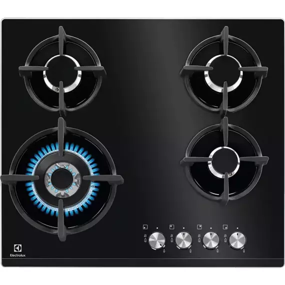 Plită pe gaz Electrolux KGG6437K, Negru
