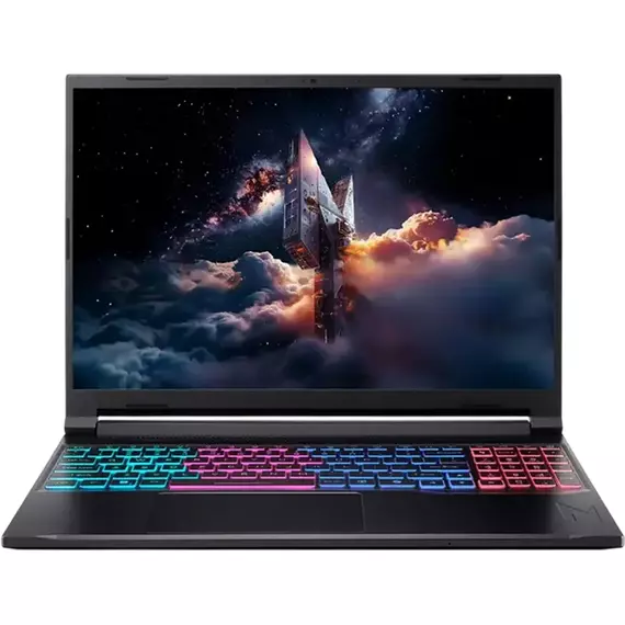 Laptop Gaming 16" Acer Nitro V 16S AI ANV16S-41, Obsidian Black, AMD Ryzen 7 260, 16GB/512GB, Linux eShell