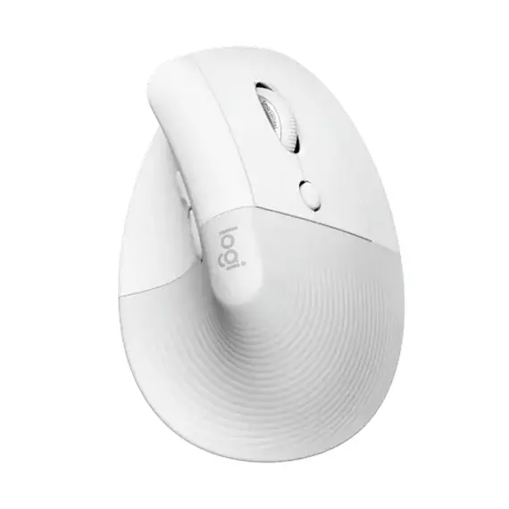 Mouse Wireless Logitech Lift Vertical, Alb
