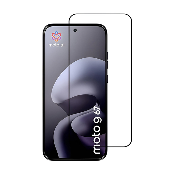 WOO Tempered Glass 5D Moto G67, Black