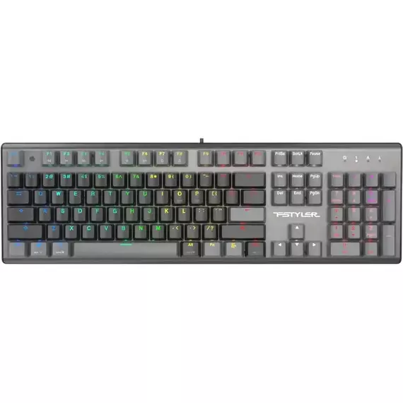 Tastatură A4Tech FS100, Cu fir, Stone Black