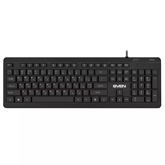Tastatură SVEN KB-E5700H, Cu fir, Negru