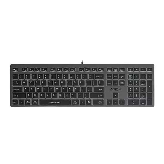 Tastatură A4Tech FX60, Cu fir, Gri
