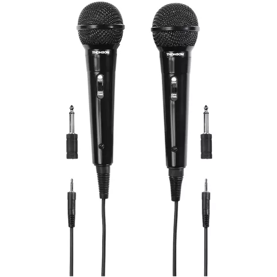 Microfon Karaoke Thomson M135D, Cu fir, Negru