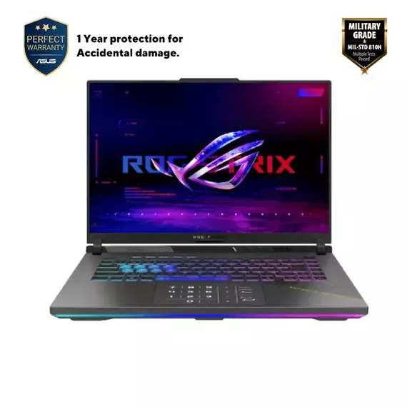 Laptop Gaming 16" ASUS ROG Strix G16 G614FM, Eclipse Gray, AMD Ryzen 9 9955HX, 32GB/1024GB, Fără SO