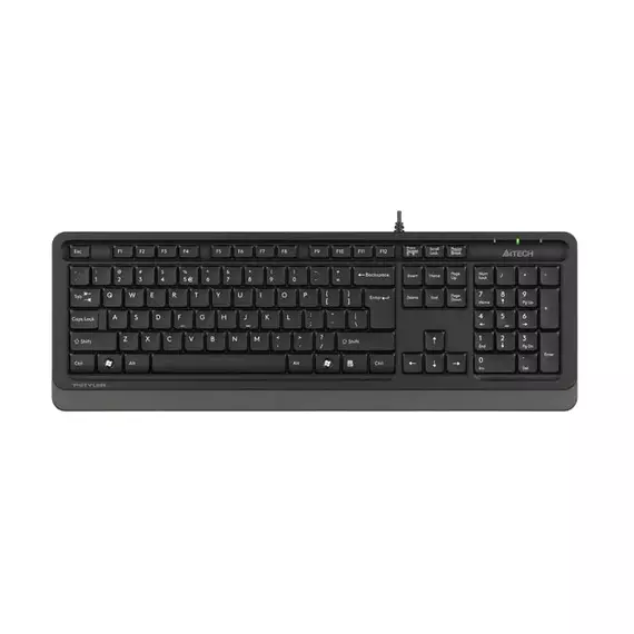 Tastatură A4Tech FK10, Cu fir, Negru/Gri