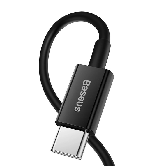 Baseus Cable Type-C to Lightning Superior Series Fast Charging PD 20W 1m, Black, 2 image