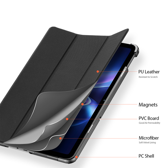 DUX DUCIS Tablet Case Xiaomi Redmi Pad 2 SE 9.7 DOMO, Black, 2 image